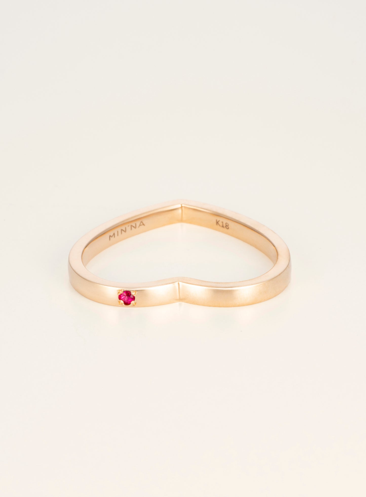 Heart K18 Ring [Funny Series]