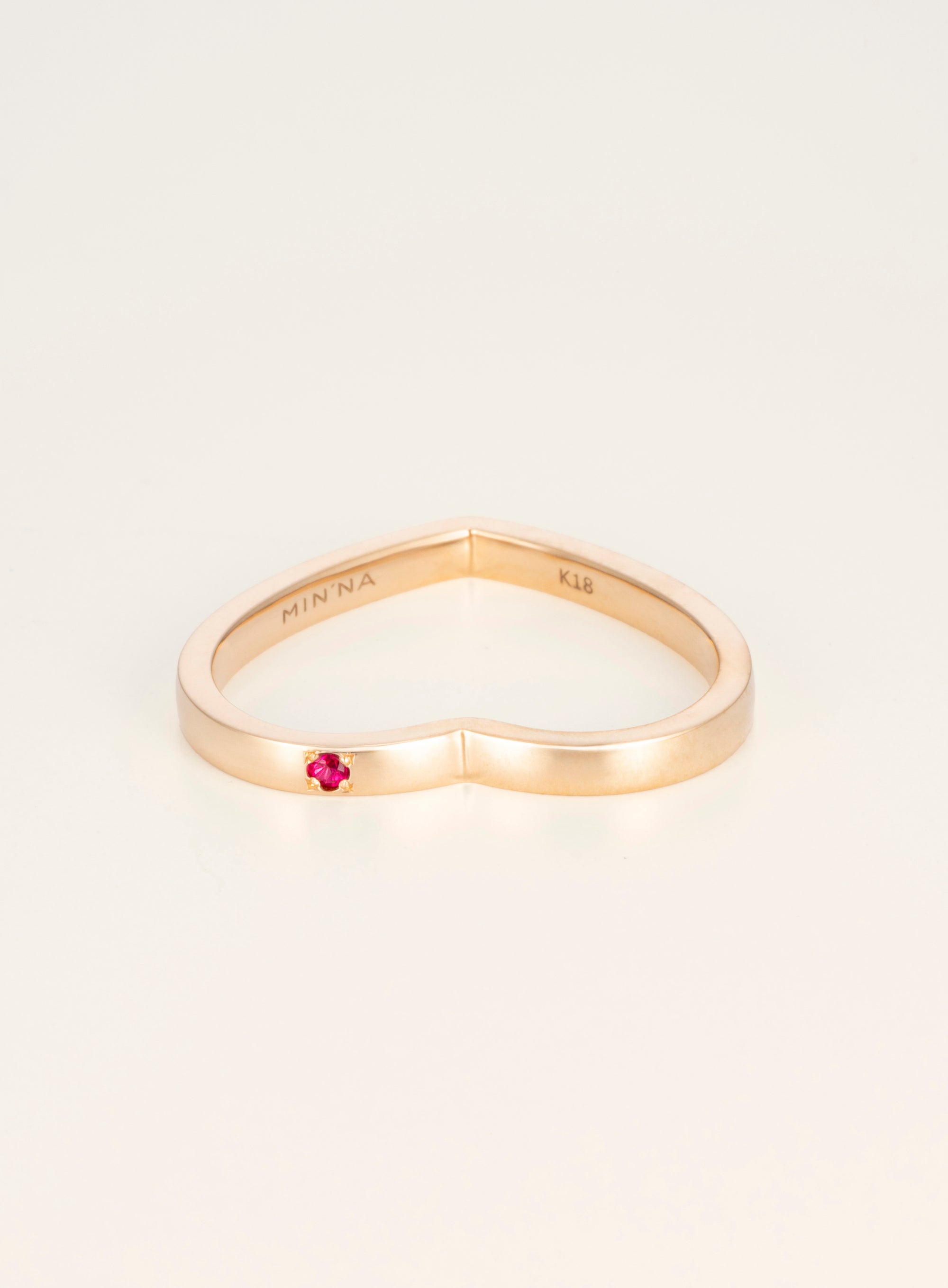 Heart K18 Ring [Funny Series]
