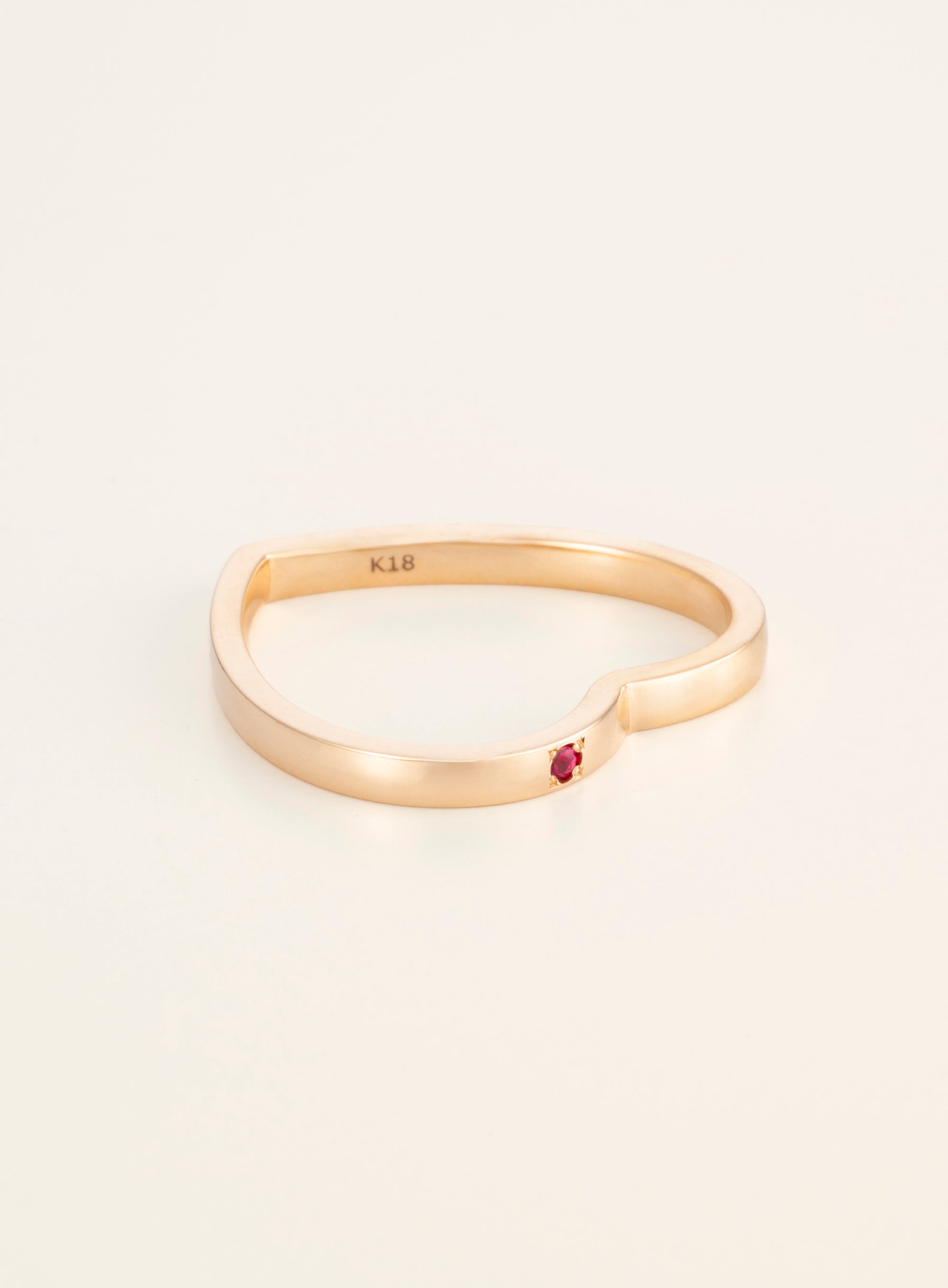 Heart K18 Ring [Funny Series]