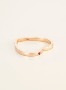 Heart K18 Ring [Funny Series]