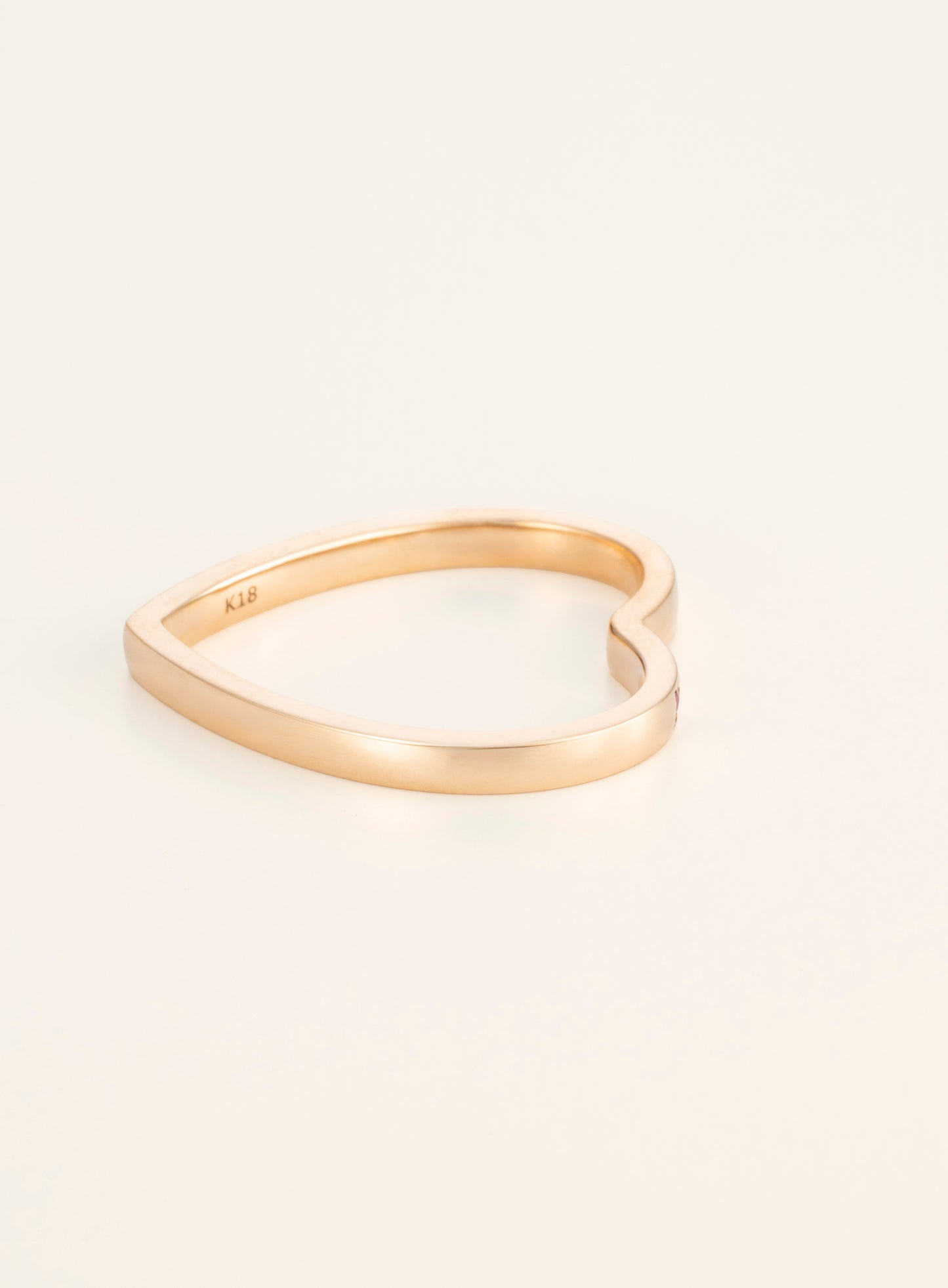 Heart K18 Ring [Funny Series]