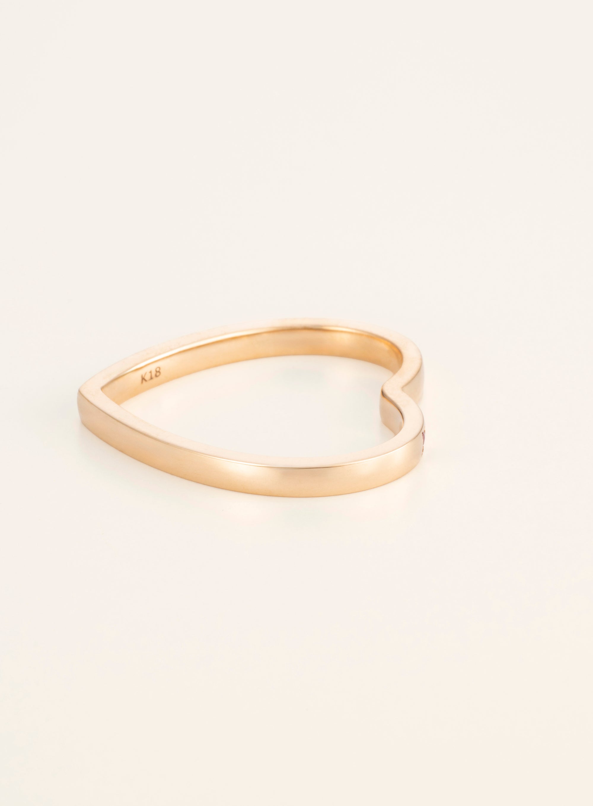 Heart K18 Ring [Funny Series]