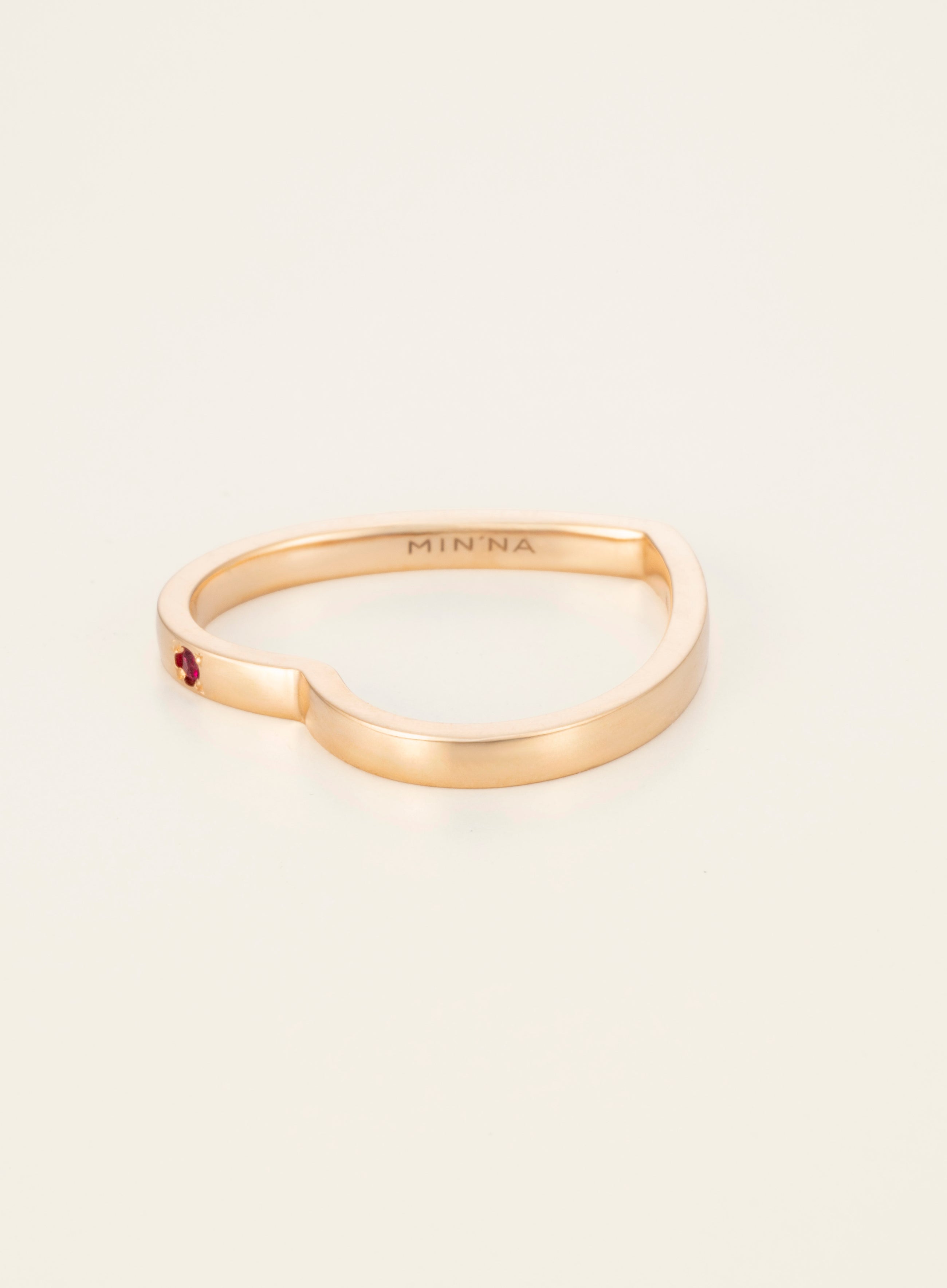 Heart K18 Ring [Funny Series]