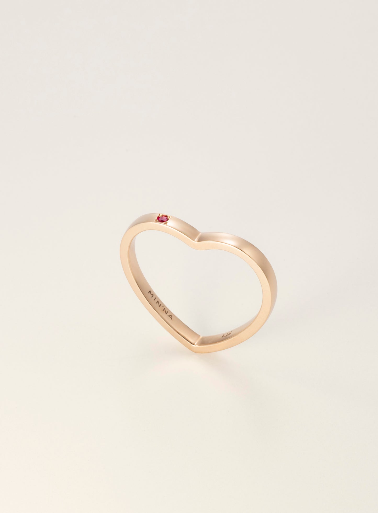Heart K18 Ring [Funny Series]