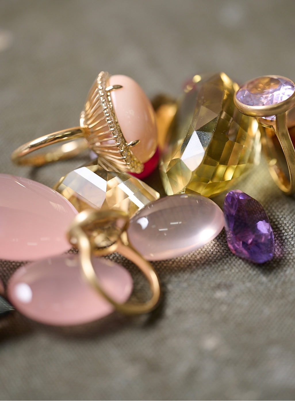 Candy K18 Stone Ring [Stone Series]