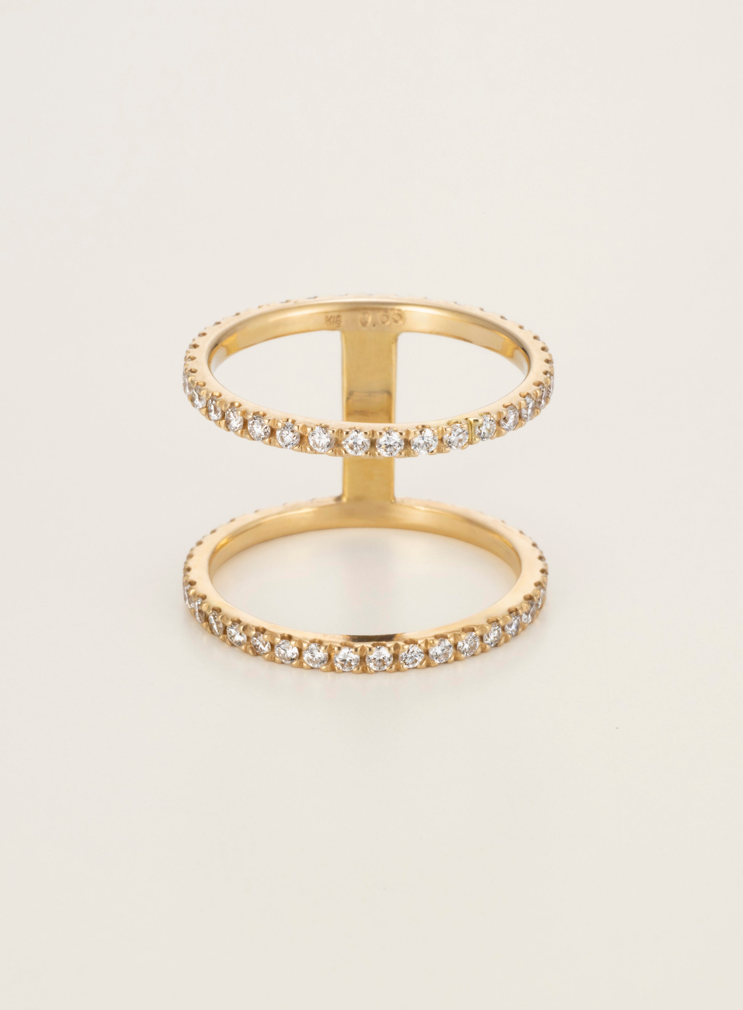 Two K18 Diamond Ring [Diamond Series]