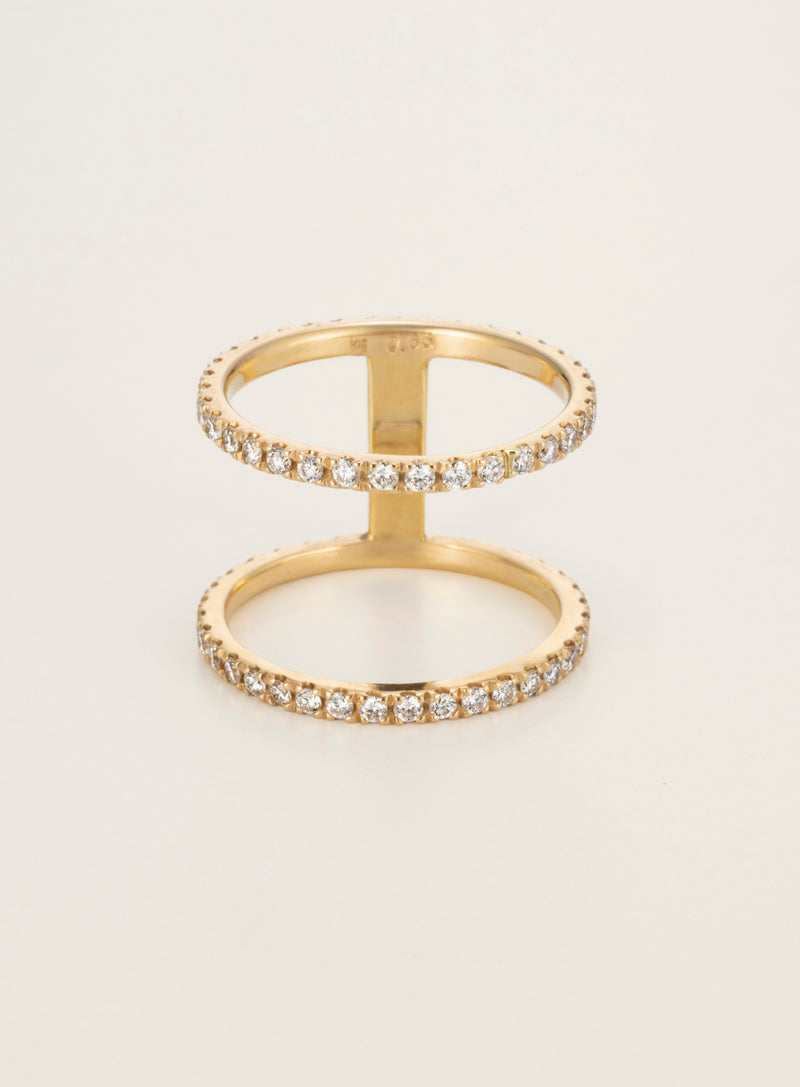Two K18 Diamond Ring [Diamond Series]