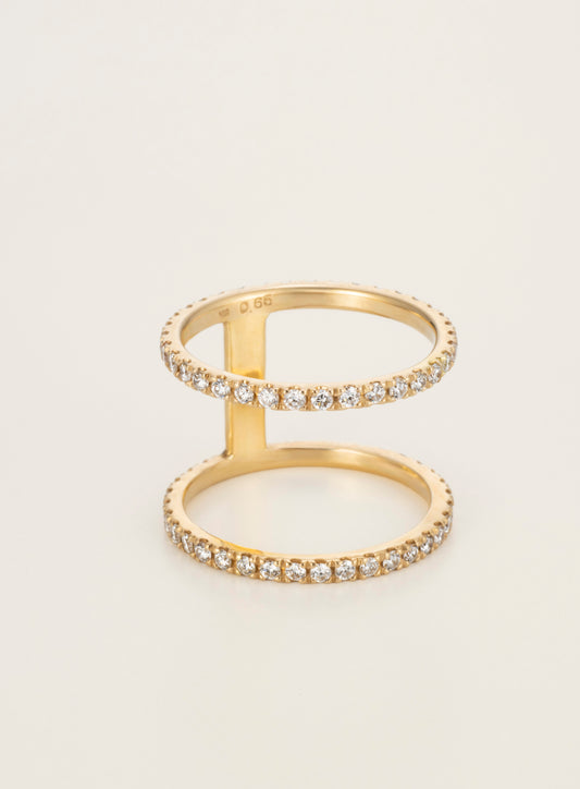 Two K18 Diamond Ring [Diamond Series]