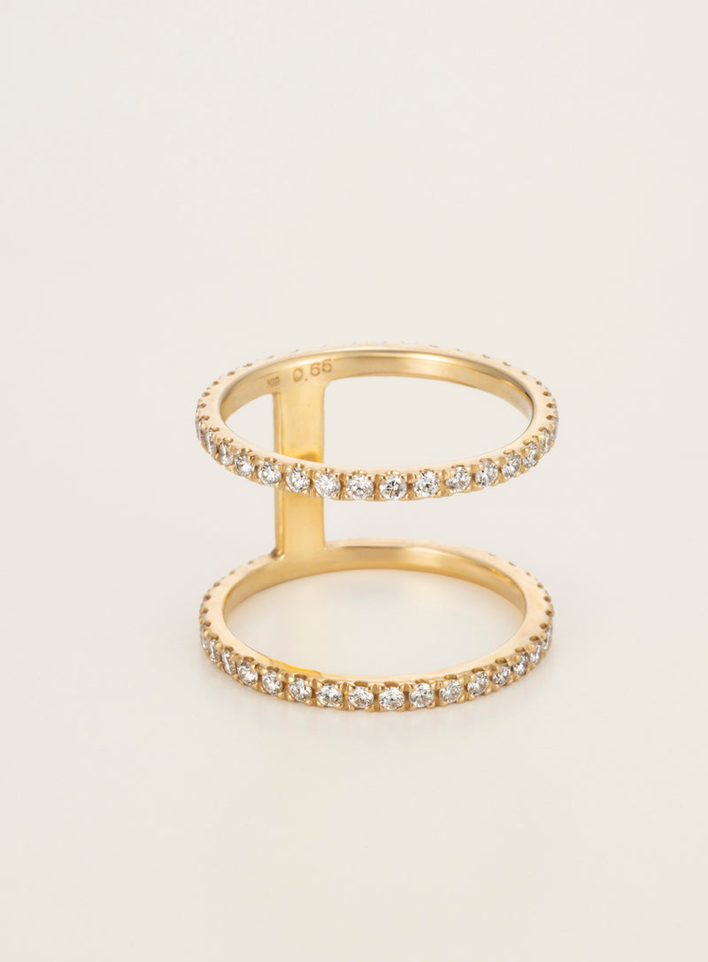 Two K18 Diamond Ring [Diamond Series]