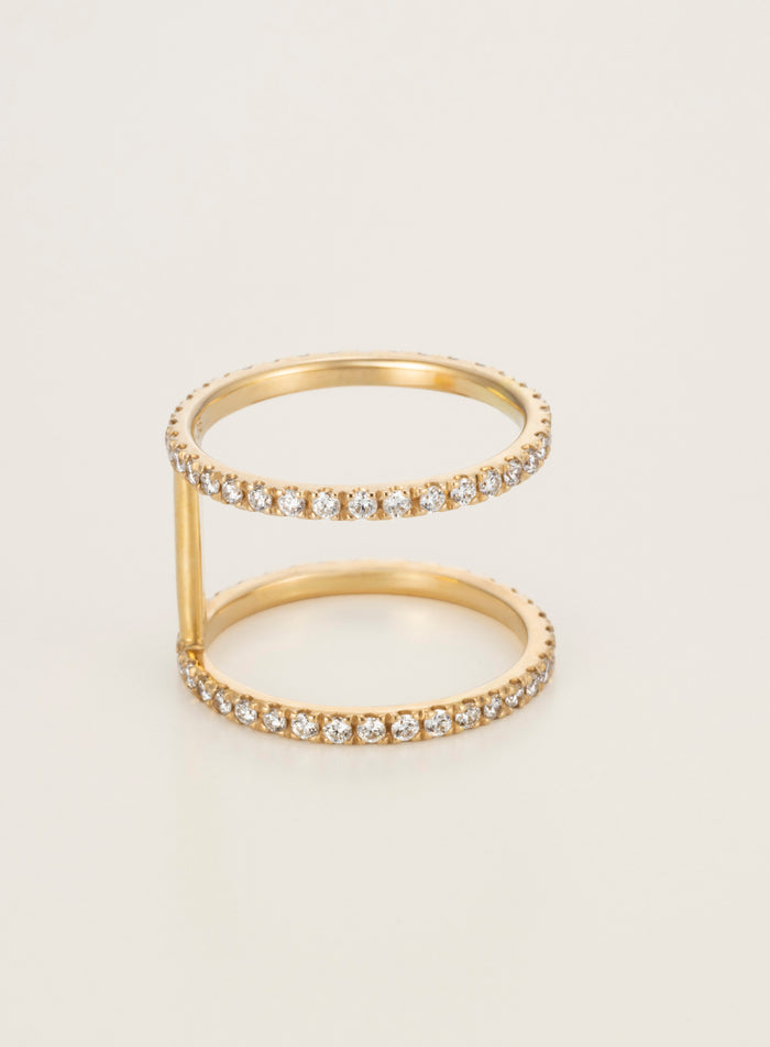 Two K18 Diamond Ring [Diamond Series]