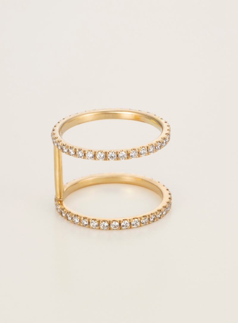 Two K18 Diamond Ring [Diamond Series]
